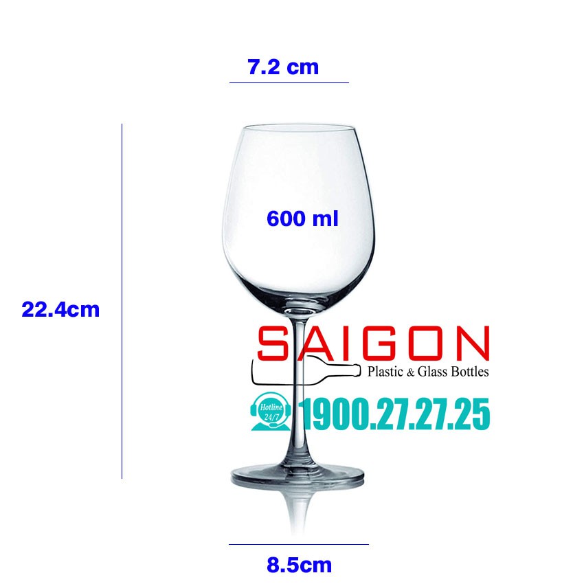 Ly Thủy Tinh Ocean Madison Bordeaux 600ml | 1015A21 , Nhập Khẩu Thái Lan | BigBuy360 - bigbuy360.vn