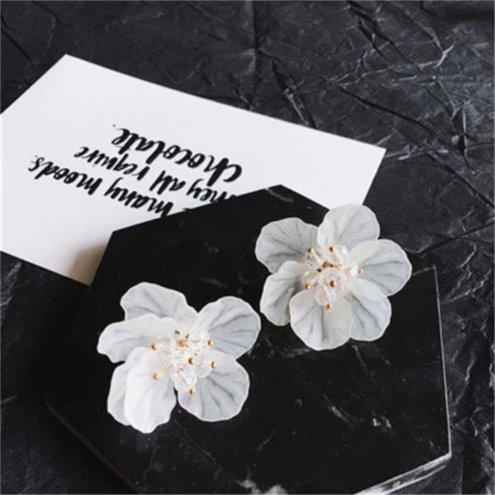 Bông Tai Hình Cánh Hoa Bằng Acrylic Thời Trang Thanh Lịch