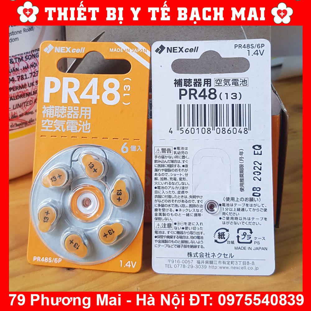 Pin Máy Trợ Thính P13 PR48 NEXcell [Made In Japan]