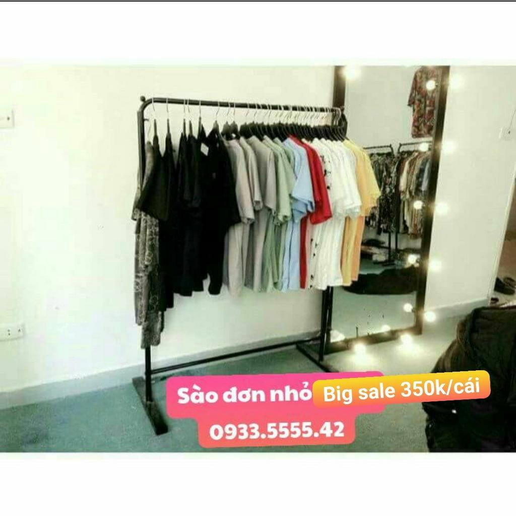 Sào đơn Lớn đen size 1m4x1m4  [FREE SHIP-RẺ ] sắt sơn tĩnh điện bền, dễ tháo lắp và vận chuyển