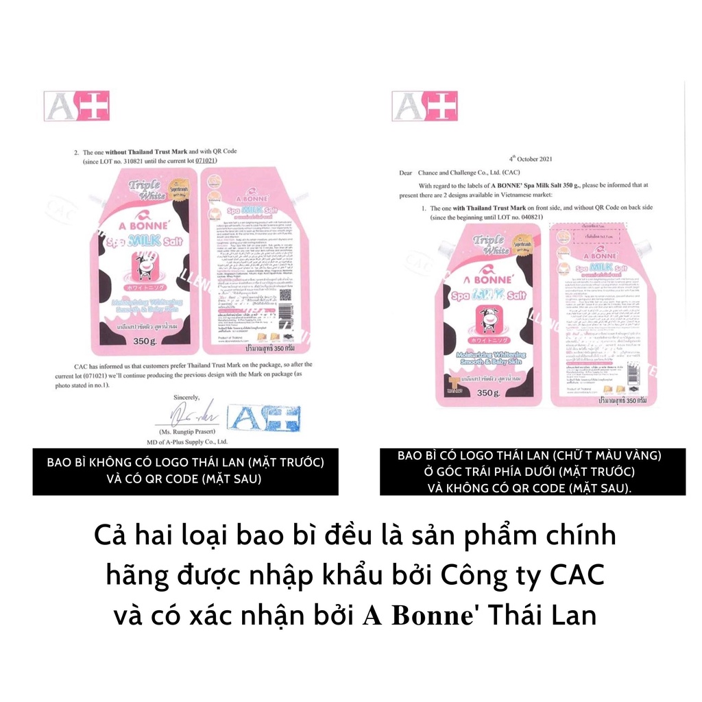 Muối Tăm Sữa Bò A Bonne - Tẩy Tế Bào Da Chết Body Thái Lan Hương Sữa Tươi 350g - Shop Dathang1688