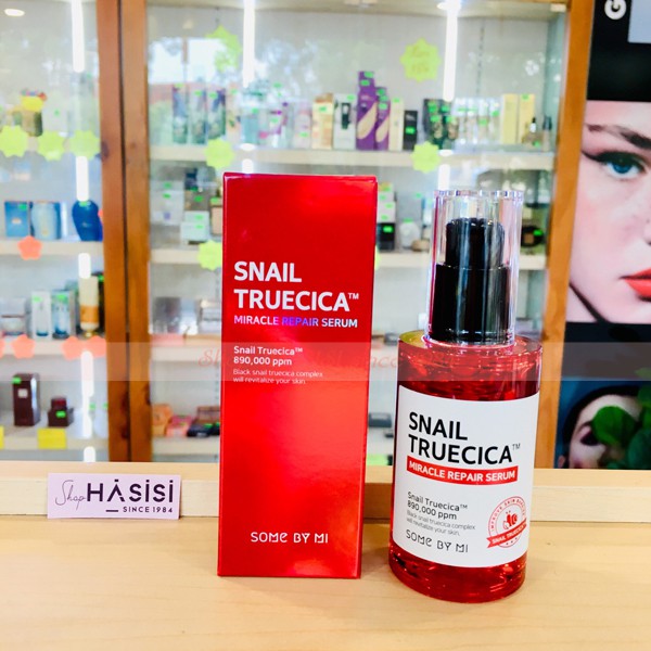 Tinh Chất Ốc Sên Ngăn ngừa Sẹo Mụn, Thu Nhỏ Lỗ Chân Lông SOME BY MI SNAIL TRUECICA MIRACLE REPAIR SERUM 50ML