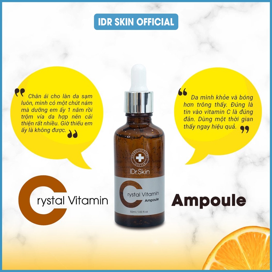 Tinh chất Vitamin C IDr Skin 50ml giúp loại bỏ nám, tàn nhang, xạm da...