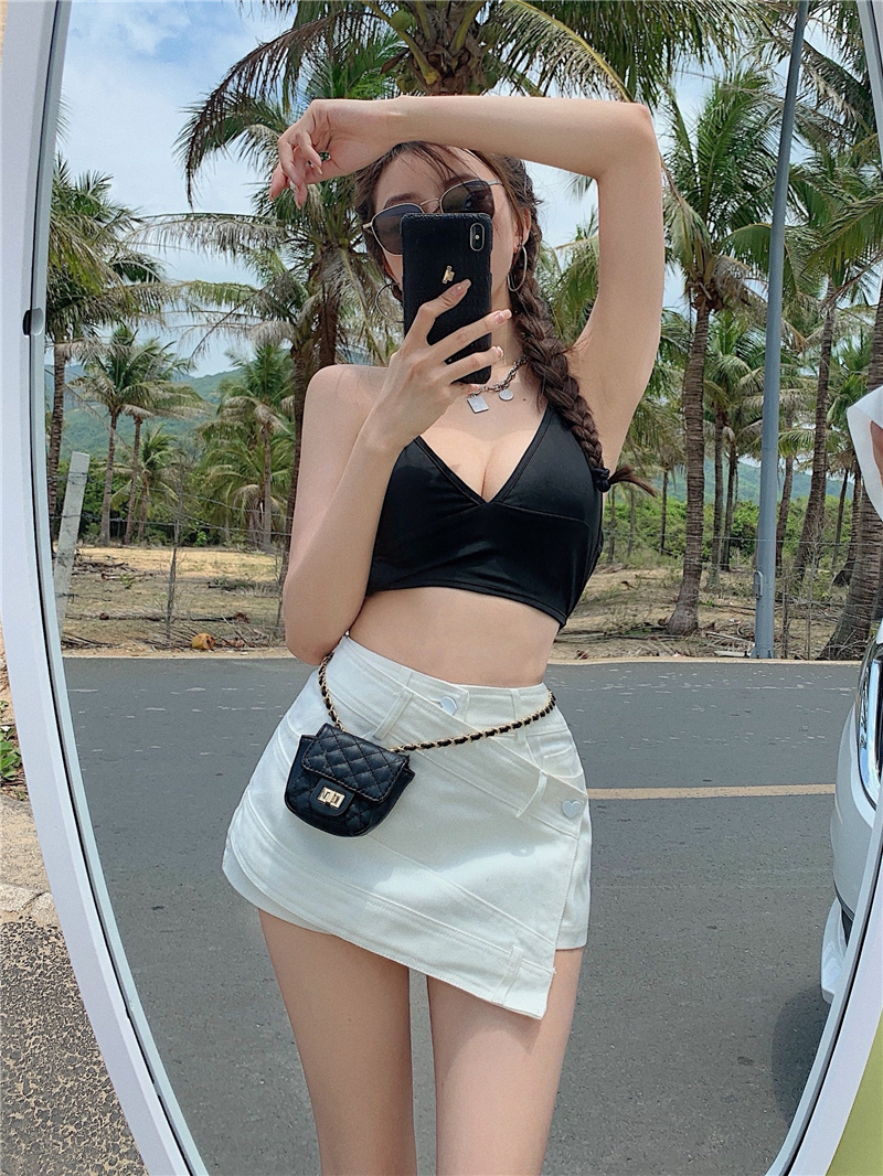 Quần short denim thời trang Hàn Quốc quyến rũ cho nữ | BigBuy360 - bigbuy360.vn