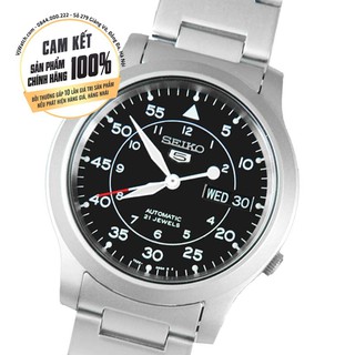 Đồng hồ cơ seiko 5 quân đội snk809k1 ♥ freeship ♥ tặng 1 dây da bò 🎁 size mặt 37mm, dây kim loại