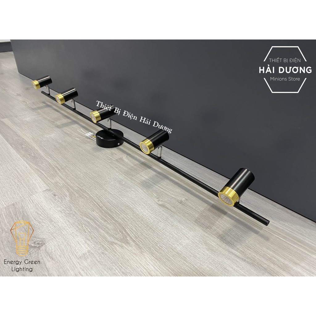 Đèn soi tranh - 5 Đèn chiếu sáng 3268-5 15w Ánh Sáng Vàng - Điều chỉnh được góc chiếu - Bảo Hành 12 Tháng