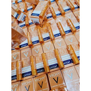 Set Kem Chống Nắng Quốc dân của Pháp về Vichy Ideal Soleil SPF 50+ kèm son dưỡng chống nắng