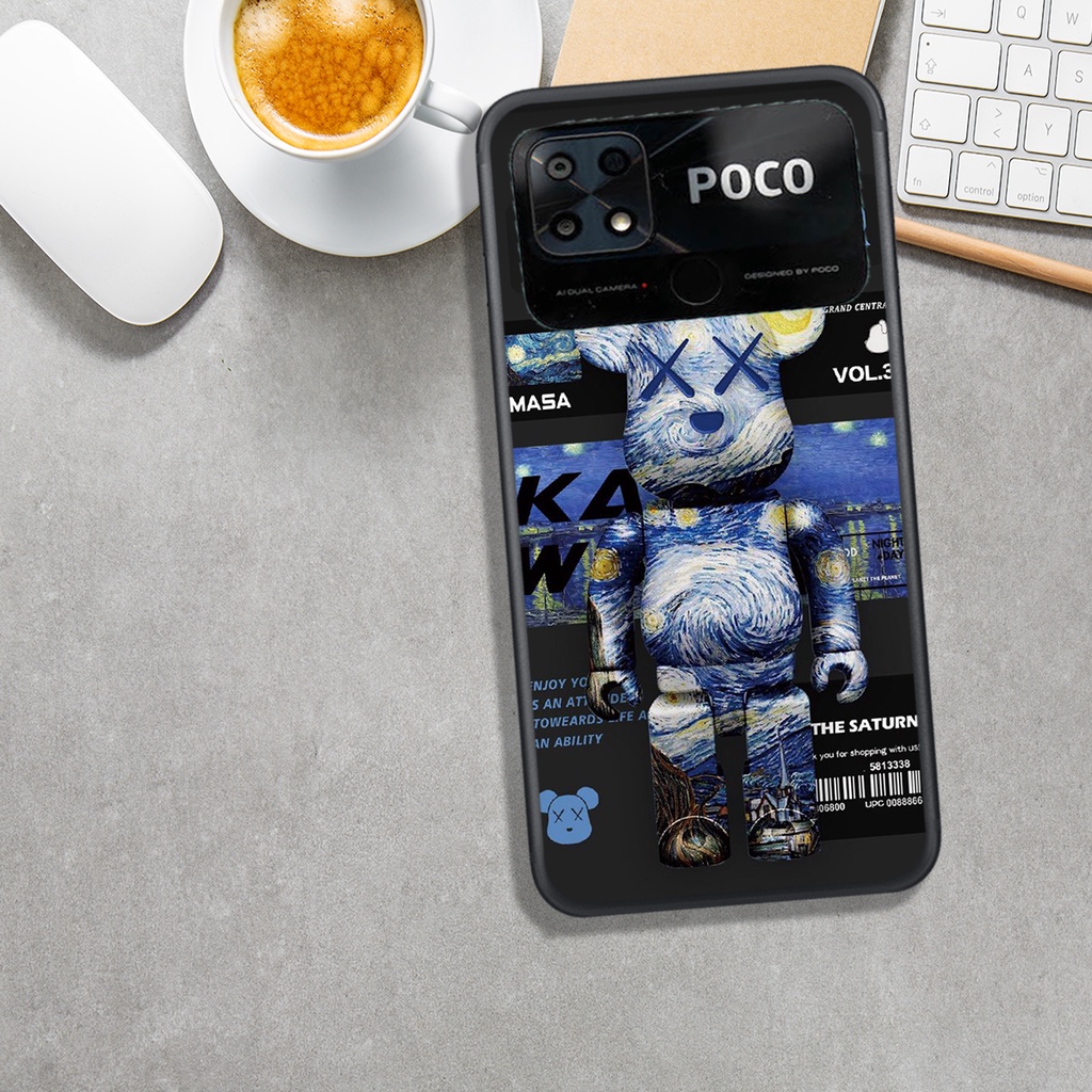 ỐP LƯNG XIAOMI POCO C40, IN HÌNH GẤU BRICK  ĐẸP, PHONG CÁCH.