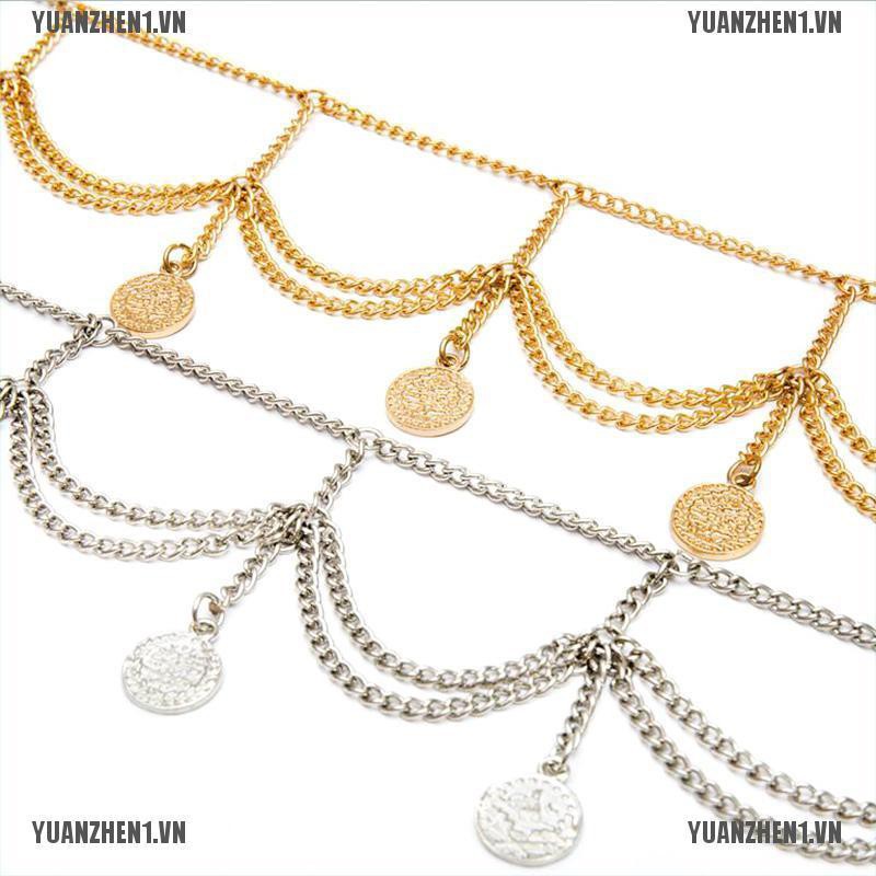 [YUANZHEN1] Dây Chuyền Toàn Thân Nhiều Lớp Họa Tiết Hình Học Sáng Tạo