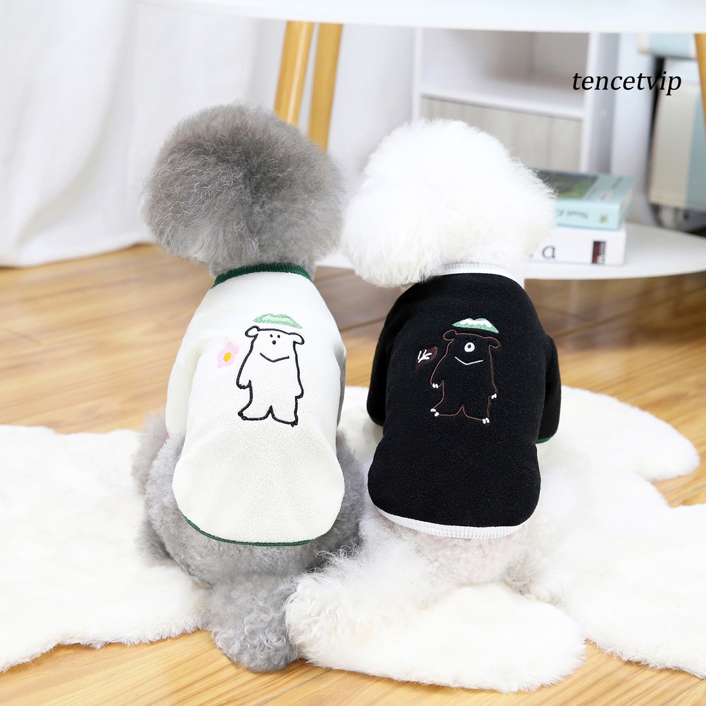 Áo sweatshirt in họa tiết gấu hoạt hình đáng yêu dành cho thú cưng