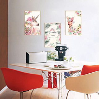 Decal dán tường tranh nai 3 kiểu MS-143 [Sticker dán tường]