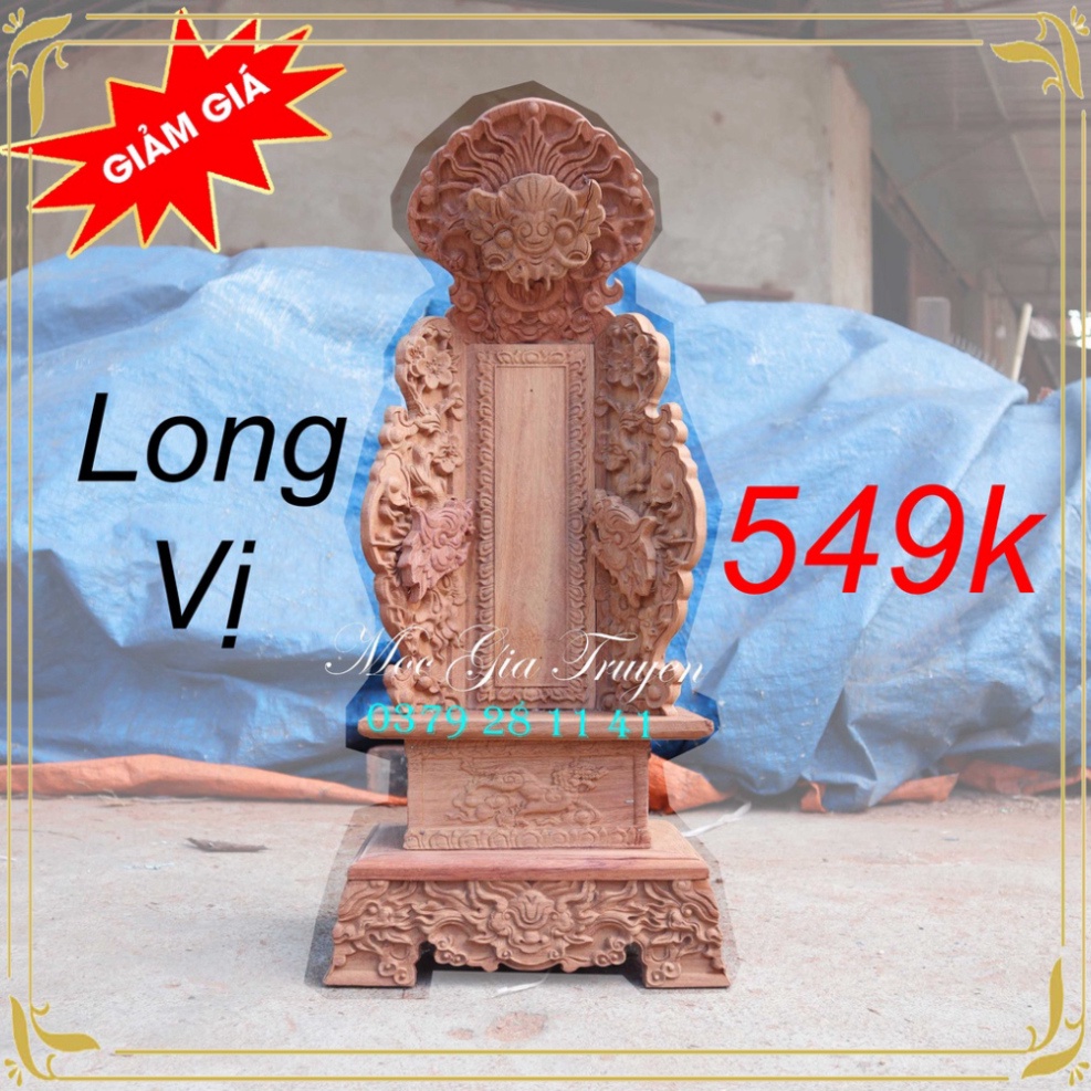 Long vị bàn thờ gia tiên gỗ gõ,Bài vị thờ