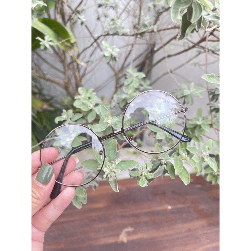Gọng Kính Tròn Giả Cận Nữ [FREESHIP] Kính Ngố Học Sinh Kính Đọc Sách Chất Liệu Kim Loại Siêu Dẻo Siêu Bền -VT18 | BigBuy360 - bigbuy360.vn