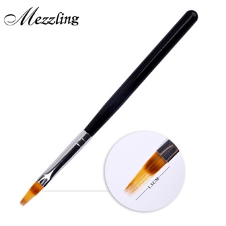Cọ ombre ( cán gỗ đen đầu dẹt dài )