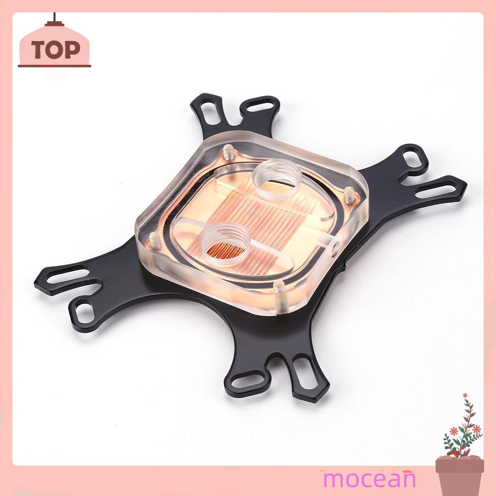 Mocean CPU Water Block Water Cooler Computer Cooling Radiator for Intel AMD+Screws