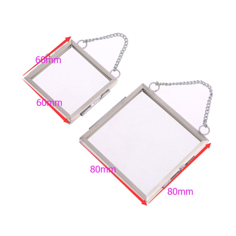 Khung Ảnh Treo Kính Bằng Kim Loại Hình Hoa Trang Trí Nhà Cửa DIY