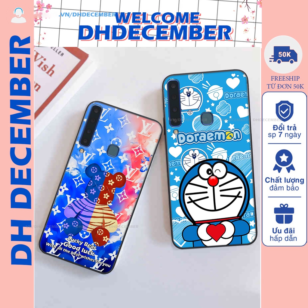 Ốp lưng Samsung Galaxy A9 2018 in hình gấu K@ws, gấu nâu, dor@emon RẺ- ĐẸP- BỀN