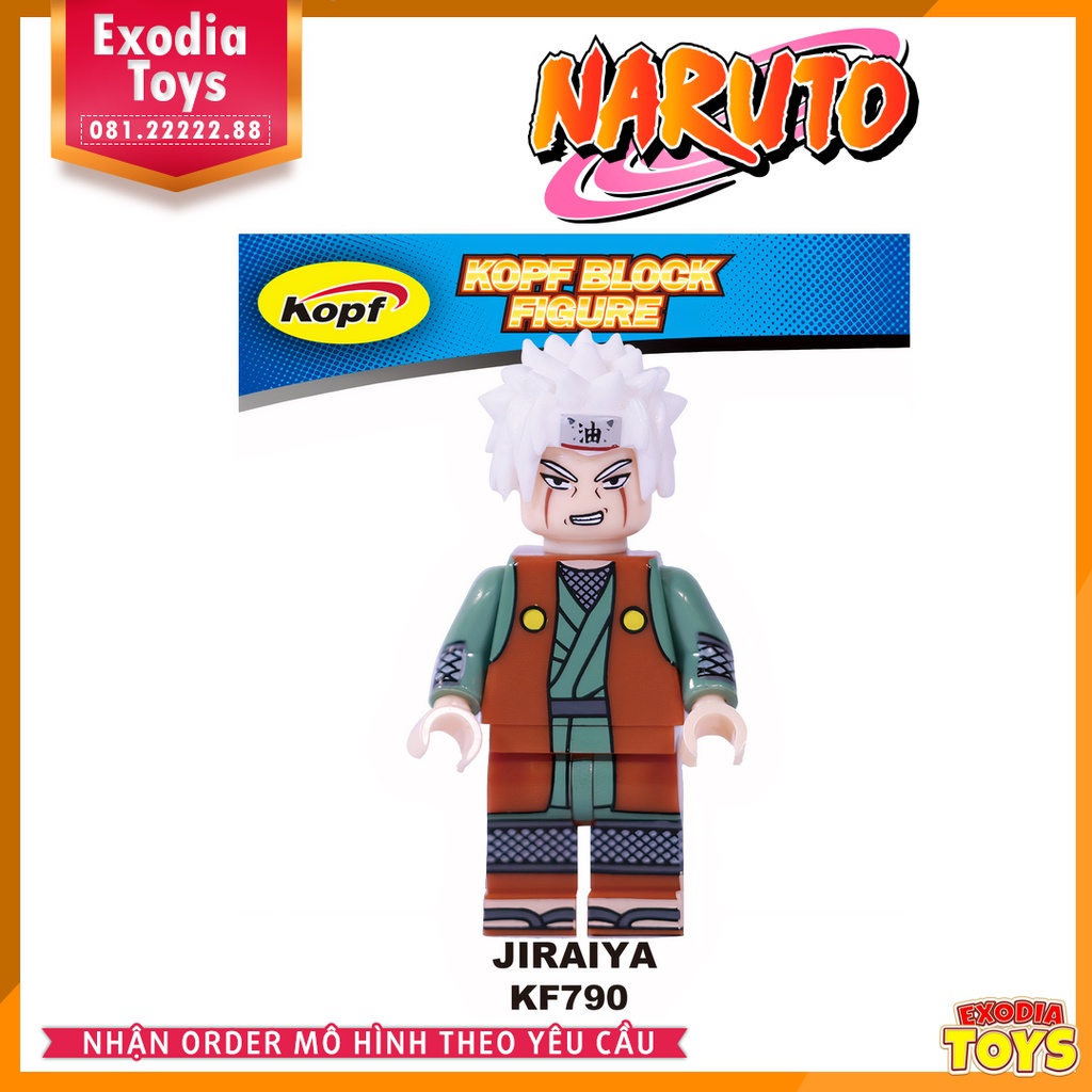 Xếp hình Minifigure nhân vật Naruto Truyền Nhân Cửu Vỹ Hồ - Đồ Chơi Lắp Ghép Sáng Tạo - KOPF KF6078