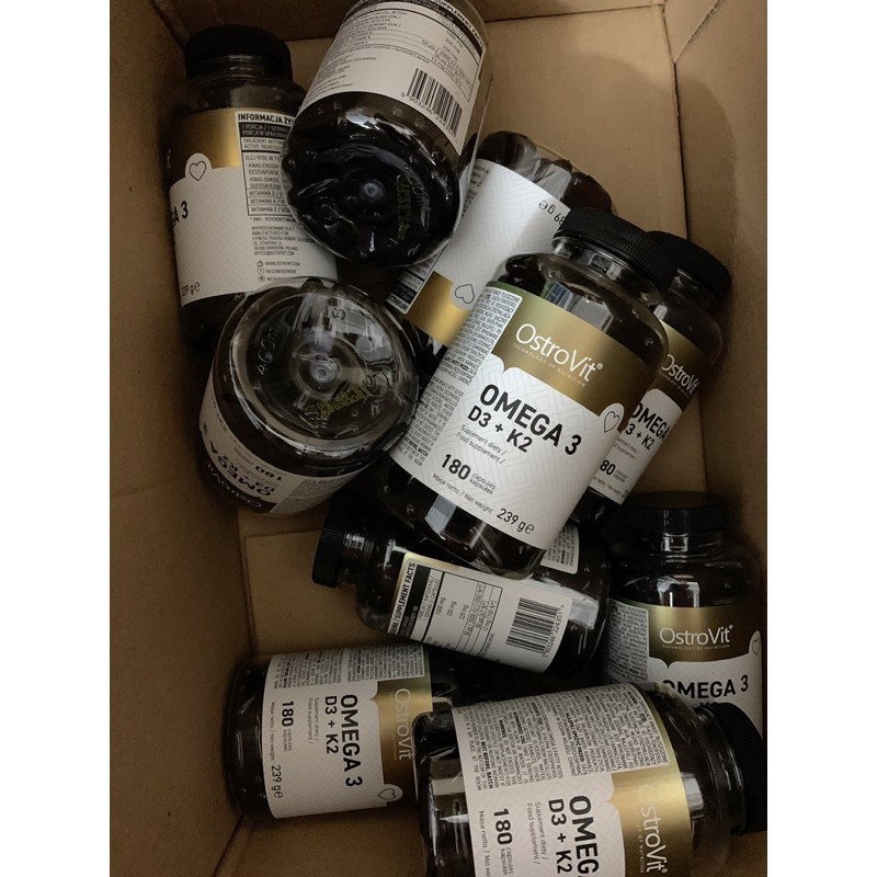 HÀNG MỚI - OSTROVIT OMEGA3 + VITAMIN D3 + K2 , THỰC PHẨM HỖ TRỢ XƯƠNG KHỚP VÀ TIM MẠCH | Thế Giới Skin Care