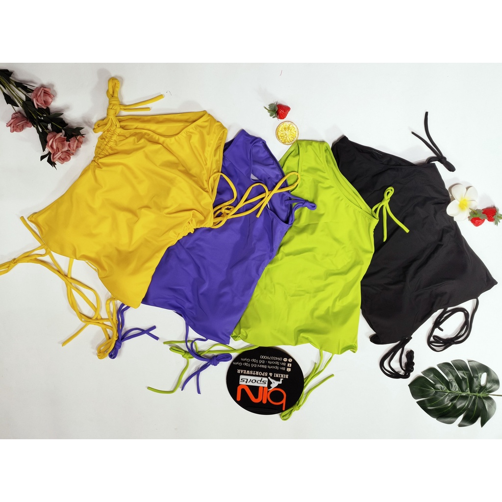 Bikini Nữ Liền Thân Dây Nơ Vai Nhiều Màu Freesize Bin Sports BHV084