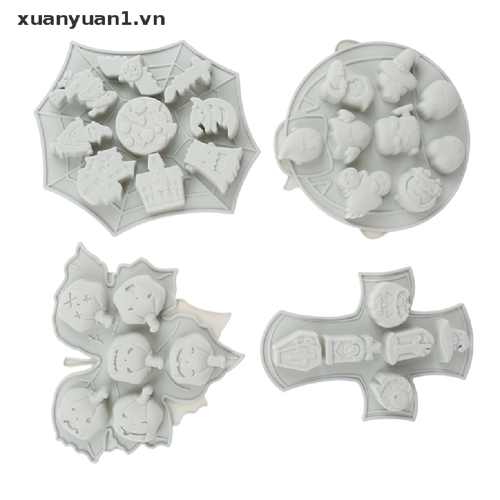Khuôn Silicon Làm Bánh Phong Cách Halloween Độc Đáo