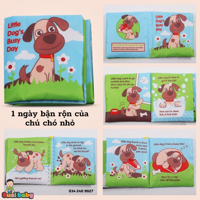 [KÈM QUÀ TẶNG] SÁCH VẢI TIẾNG ANH CHO BÉ PHÁT TRIỂN TƯ DUY THEO PHƯƠNG PHÁP GIÁO DỤC SỚM