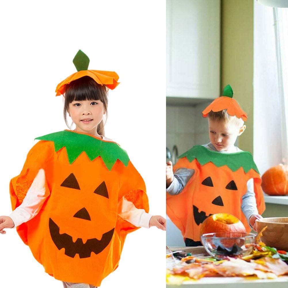 Bộ đồ bí ngô hóa trang Halloween lạ mắt cho trẻ em người lớn cha mẹ