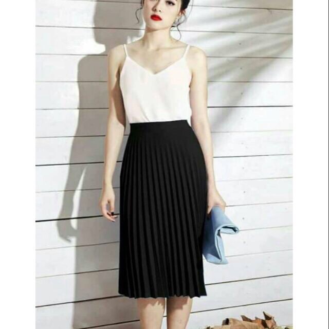 Chân váy XÒE DÀI DẬP LY Vintage