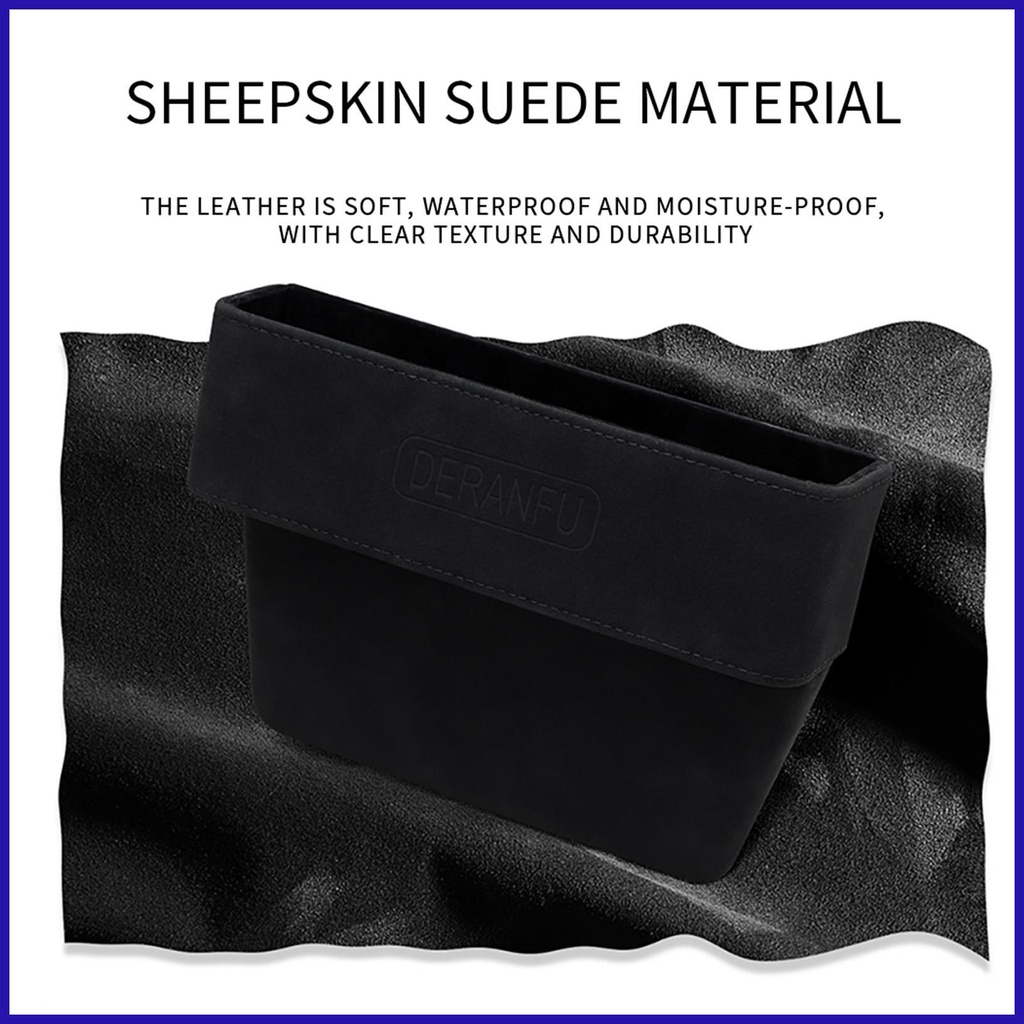 Túi Da PU Đựng Đồ Gắn Khe Hở Ghế Ngồi Xe Hơi Thông Dụng