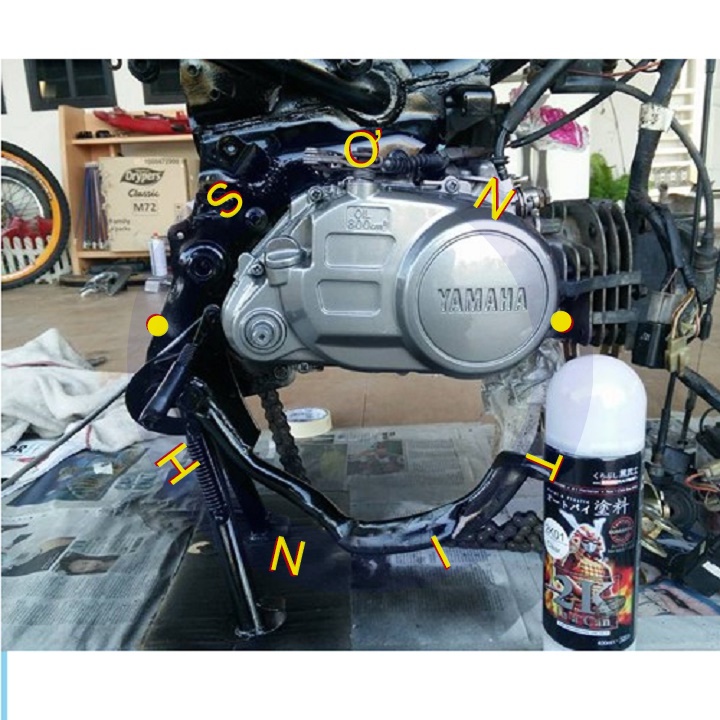COMBO Y137 SƠN SAMURAI SƠN XỊT MÀU màu xám bạc Y137