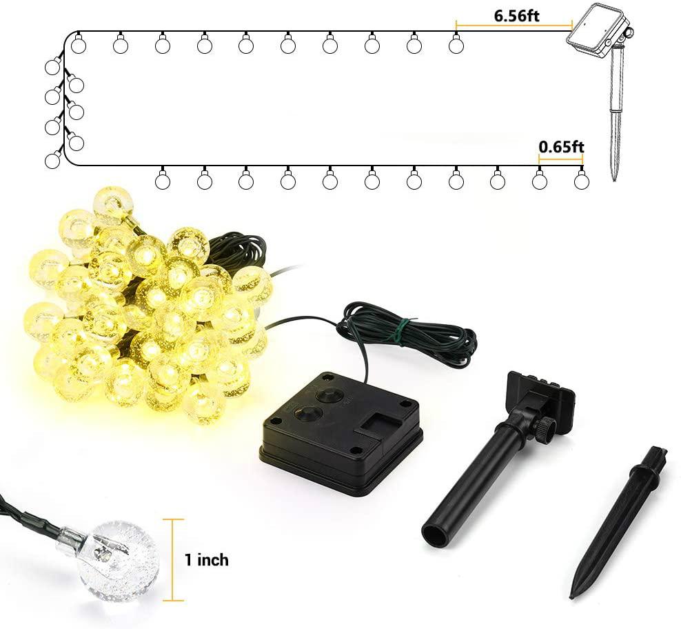 Dây Đèn Led Trang Trí Chạy Bằng Năng Lượng Mặt Trời