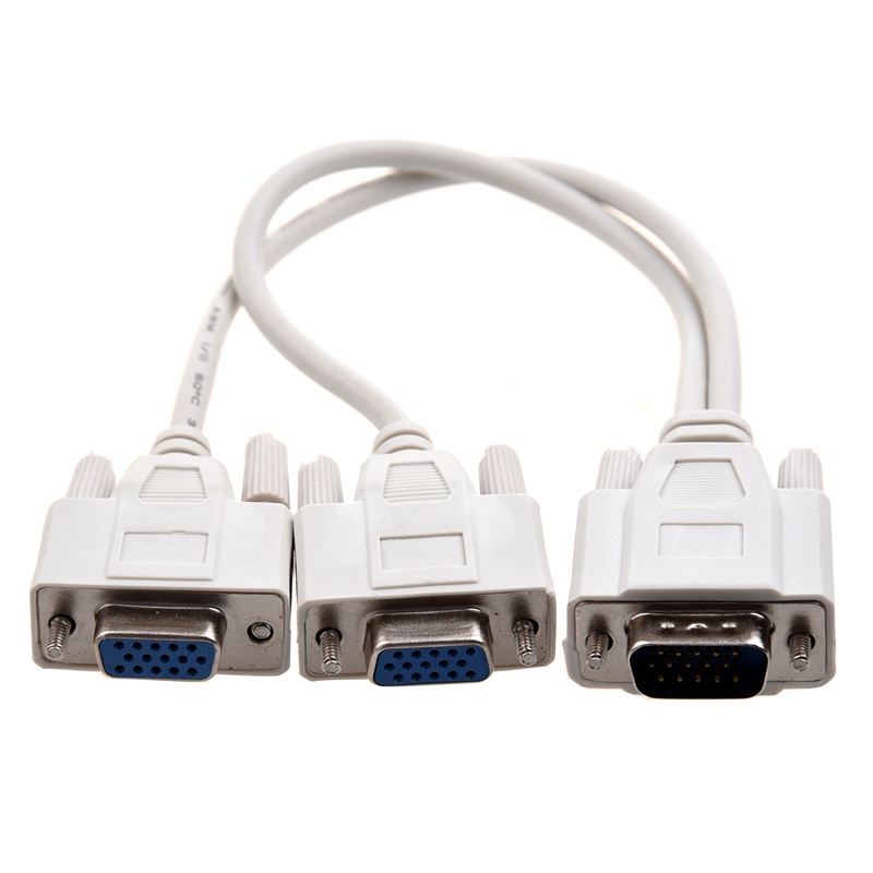 Mới 1 Dây Cáp Chia Cổng Pc Sang 2 Cổng Vga Video