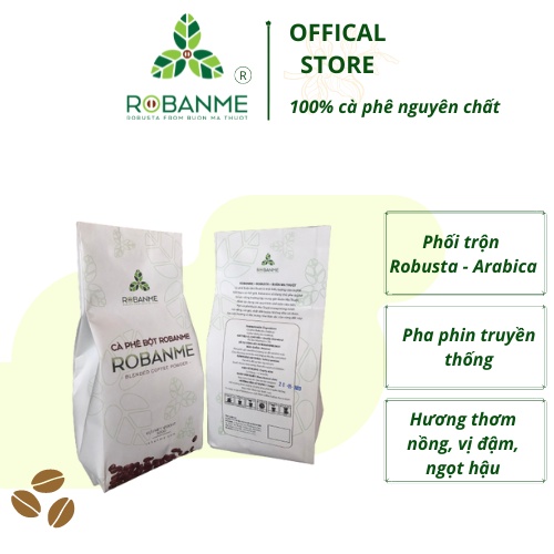 Cà Phê Bột Pha Phin Pha Cold Brew Nguyên Chất Robanme Passion Túi/Gói 500g