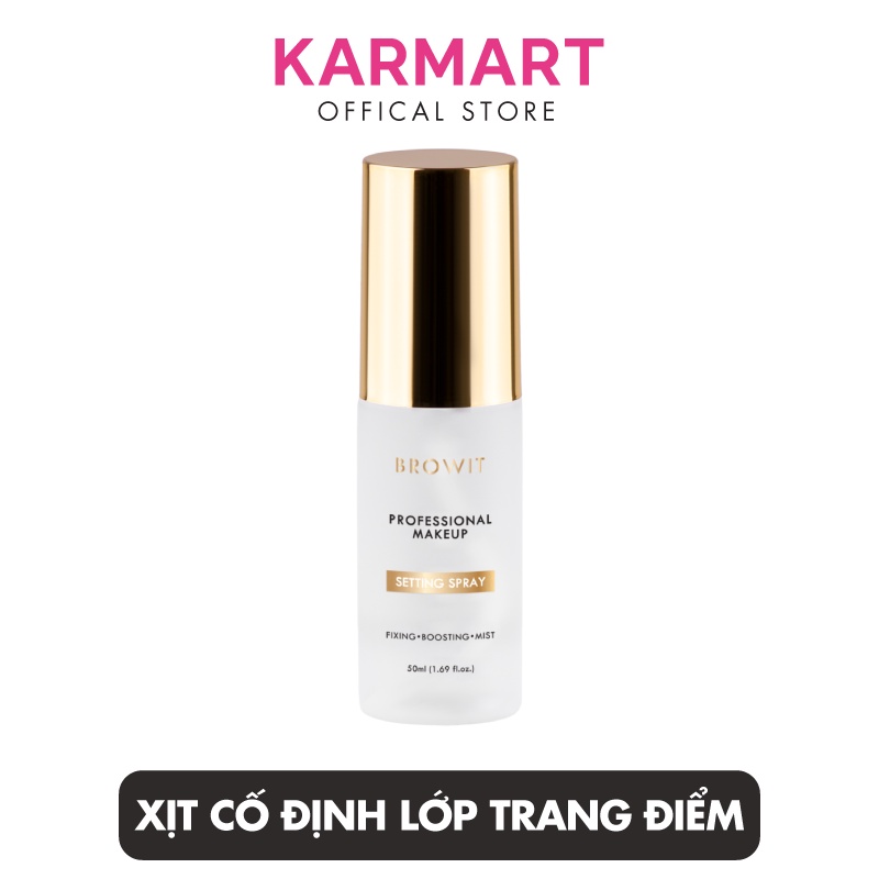 Xịt cố định lớp trang điểm Browit Professional Makeup Setting Spray 50ml