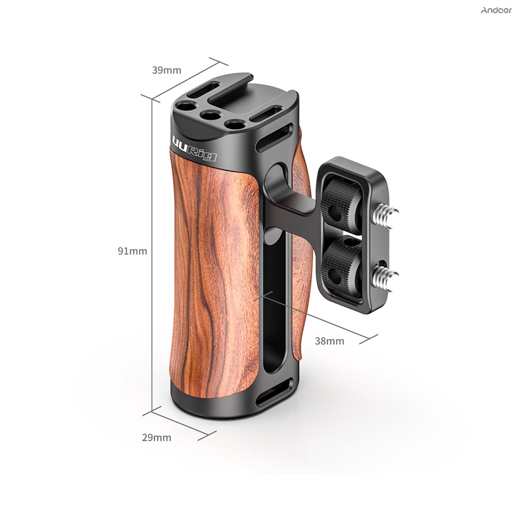 Tay Cầm Máy Ảnh Bằng Gỗ Uurig Với Lỗ Gắn 1 / 4 | BigBuy360 - bigbuy360.vn