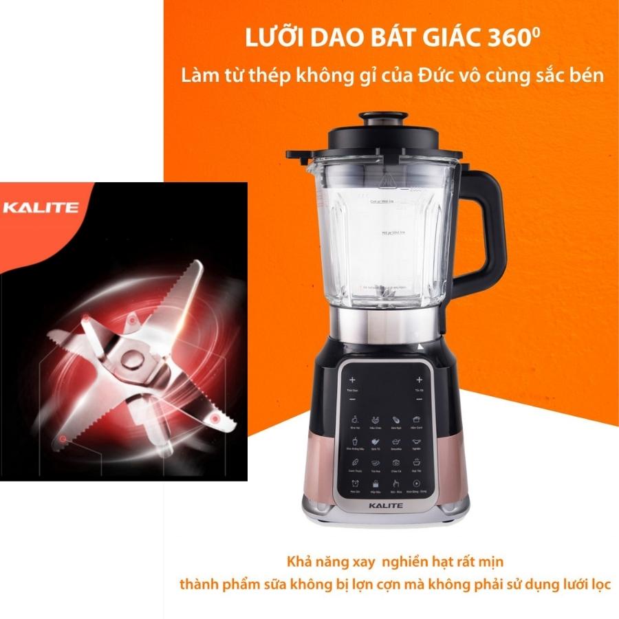 Máy làm sữa hạt Kalite E200, Dung tích 2000ml, Bảo hành chính hãng