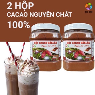 Bột Ca cao nguyên chất Dak lak 1kg 2 hộp tiết kiệm