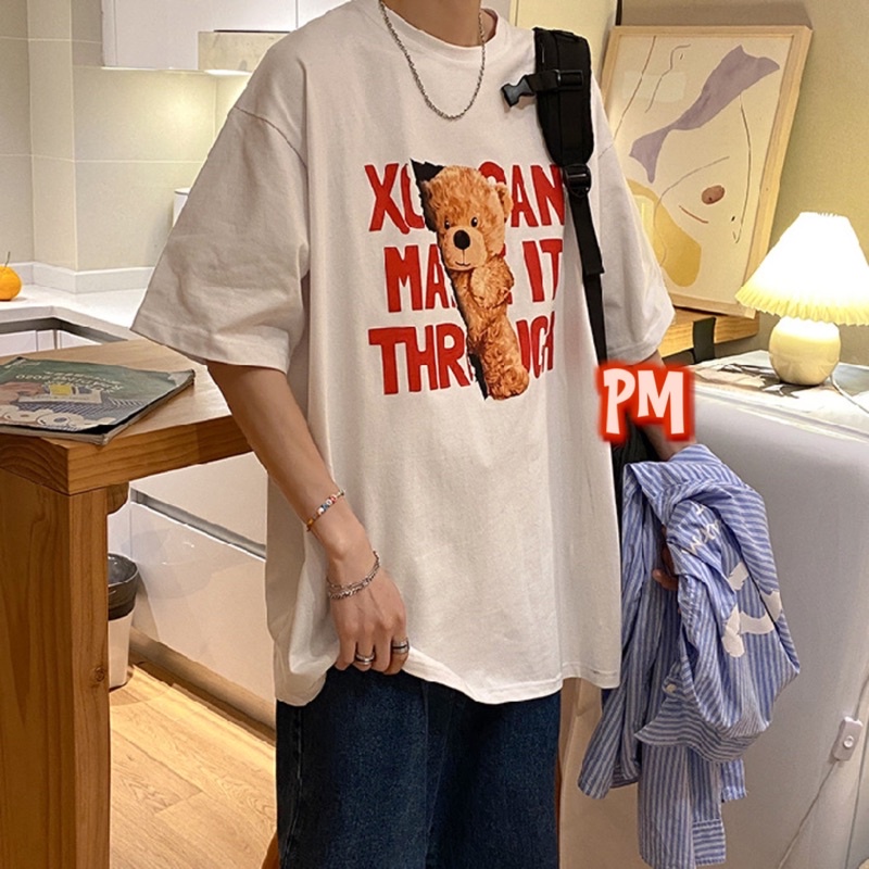 Áo phông gấu chữ THR PM11