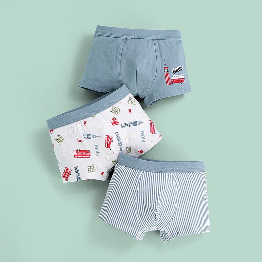 Bảng màu 1 - Set 3 sịp đùi cạp to nhiều mẫu bé trai size 100 - 170
