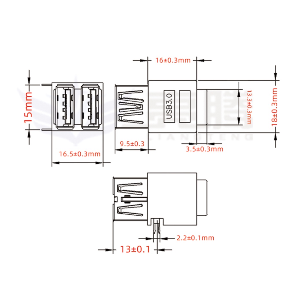 Cáp Chuyển Đổi Cổng Usb 3.0 Sang Hai Cổng 30cm / 50cm / 80cm 19pin / 20pin Chuyên Dụng