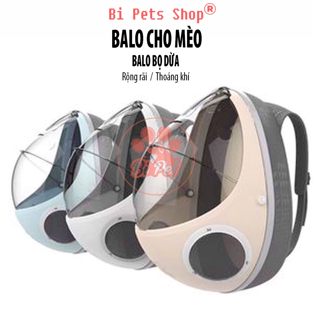 Balo vận chuyển bọ dừa trong suốt cho thú cưng cao cấp | Bi pets