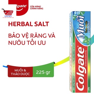 Kem Đánh Răng Colgate Herbal Salt Muối Thảo Dược (225g/tuýp) Bảo vệ răng và nướu tối ưu
