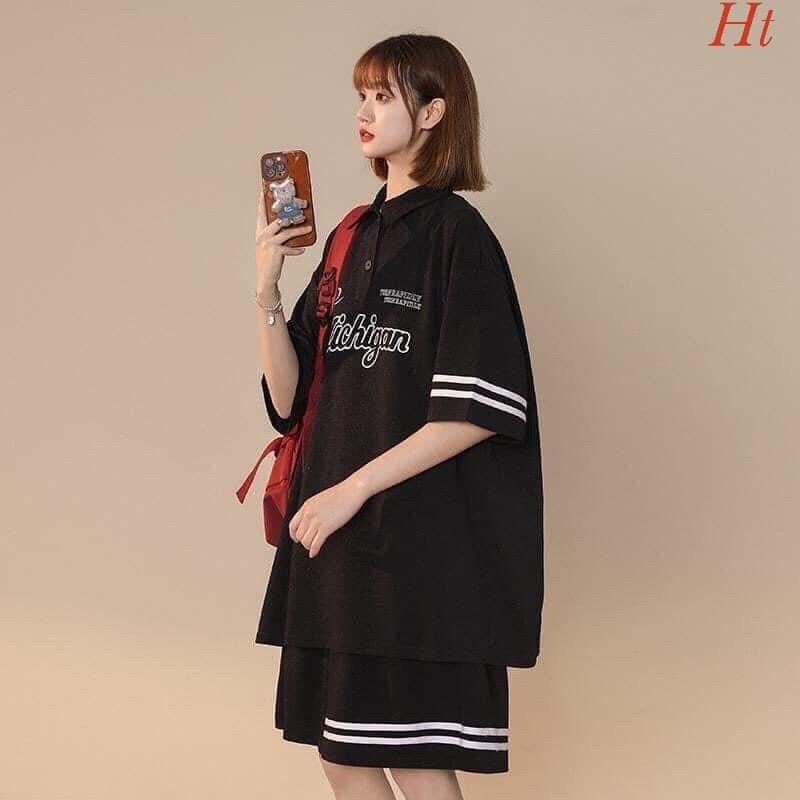 Bộ đùi polo Michi sọc H2B877