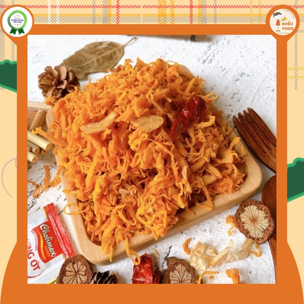 Khô gà bơ tỏi loại ngon hủ 300g - Khều Food | BigBuy360 - bigbuy360.vn