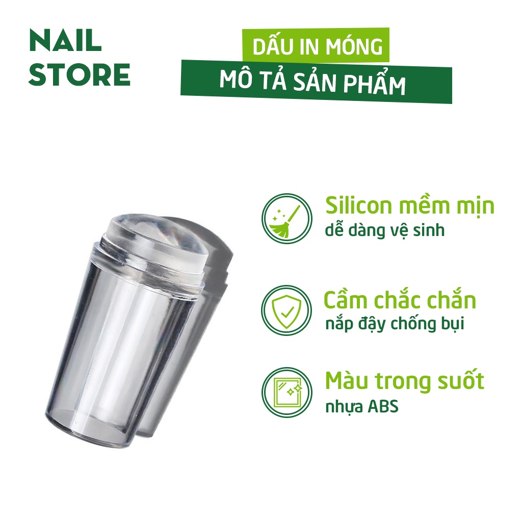 Đầu in nail móng Con dấu in móng tay