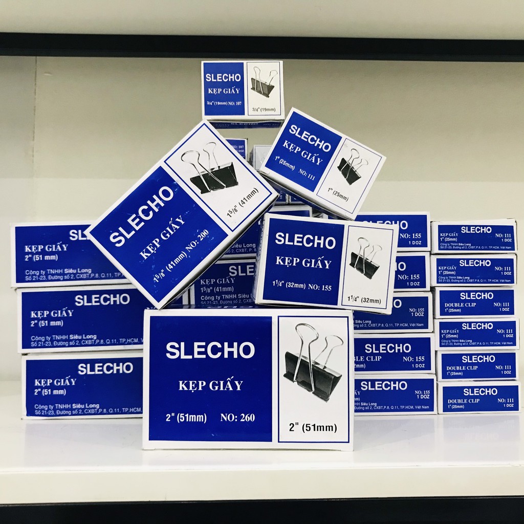 Kẹp bướm Kẹp giấy Kẹp tài liệu size 15/19/25/32/41/51mm