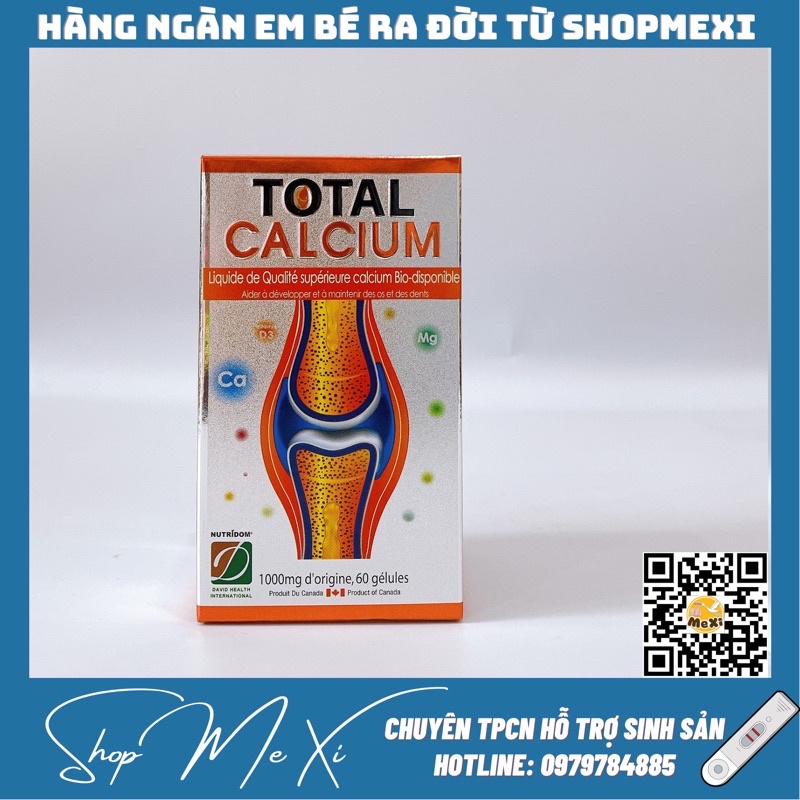 Mẹ Xi Calcium Total - Bổ Sung Canxi Bầu, Vitamin D3, Giúp Xương Chắc Khỏe  Canada