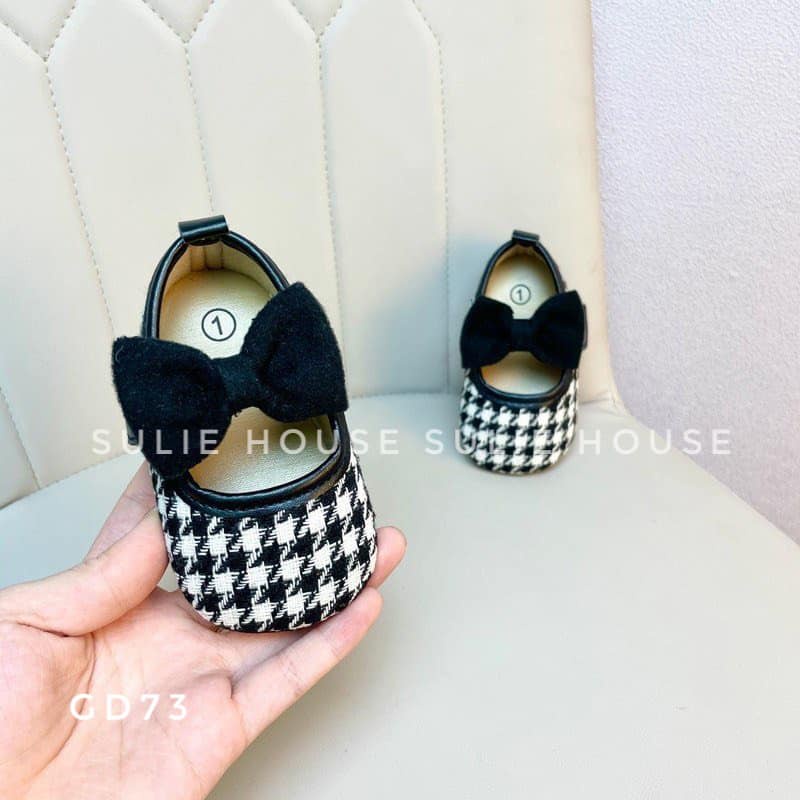 Giày tập đi búp bê đính nơ - GD73