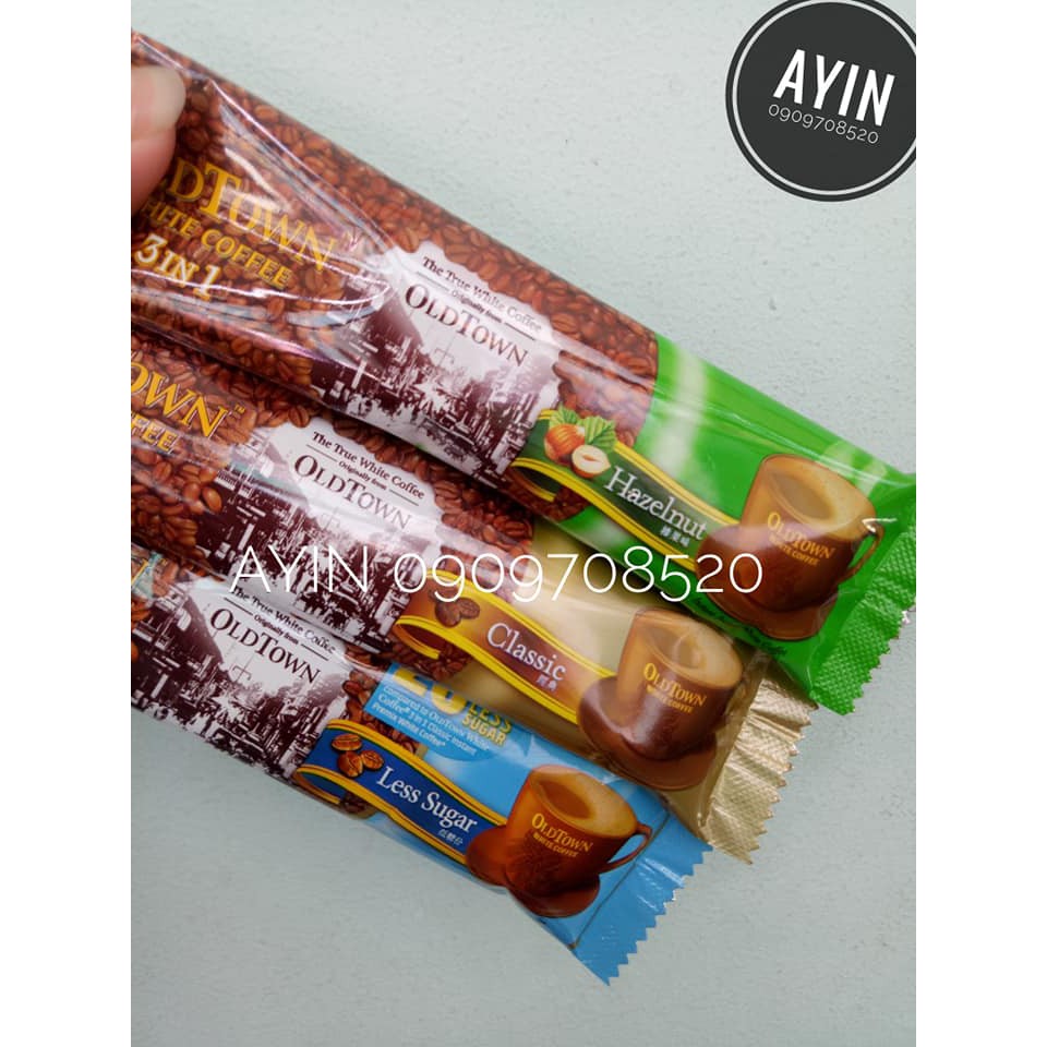 Cà phê trắng Oldtown HAZELNUT Malaysia -  Gói lẻ uống thử | BigBuy360 - bigbuy360.vn
