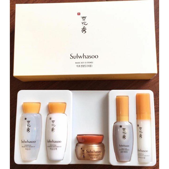 SET DƯỠNG DA CƠ BẢN SULWHASOO BASIC KIT 5 SẢN PHẨM NHẬP KHẨU CHÍNH HÃNG - 3826